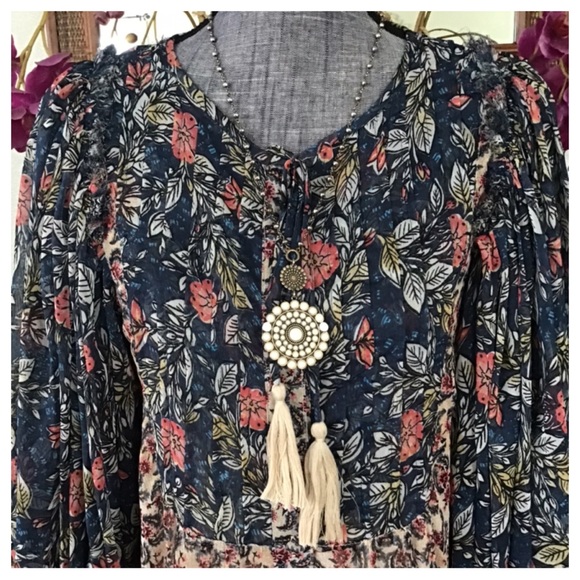 Free People Estelle Chiffon Floral Maxi Dress. NWT - Picture 6 of 8